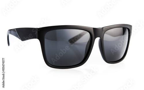 Black sunglasses isolated photo