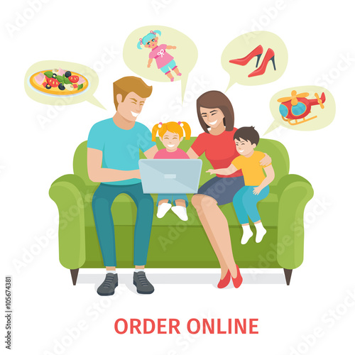 concept for online gifts ordering 