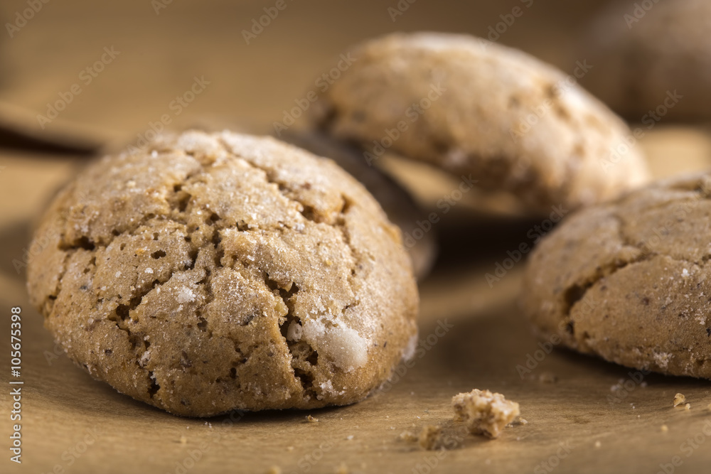 Fresh almond cookies
