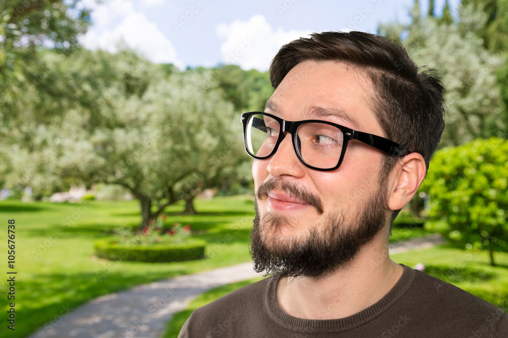 Portrait of mid adult man in glasses Portrait of mid adult man in glasses