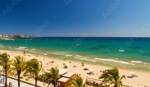 Fototapeta Naklejka Na Ścianę i Meble -  View of Platja Llarga beach in Salou Spain