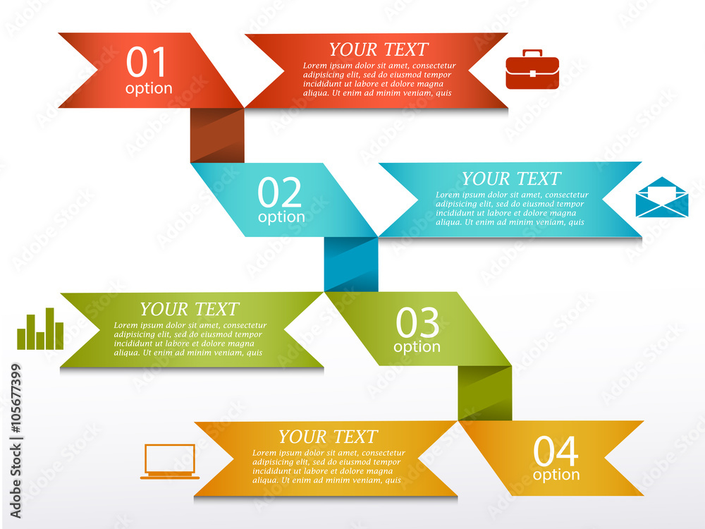 Infographics options banner Infographics options banner