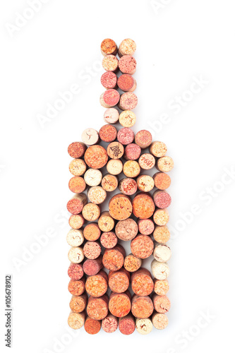 Bunch of wine corks 