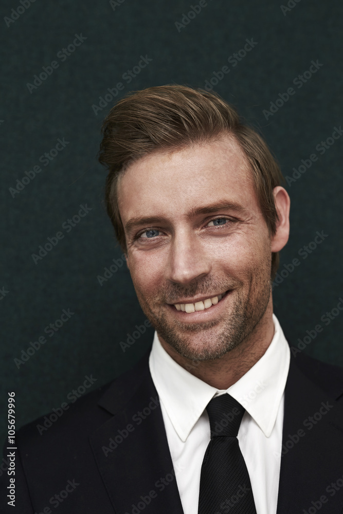 Smiling business looking at camera Smiling business looking at camera