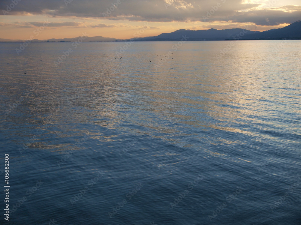 View of Lake Biwa/Shiga,Japan