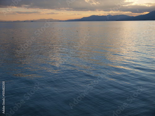 View of Lake Biwa Shiga Japan