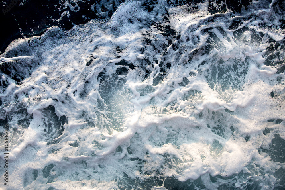 Obraz premium Ocean wave High Angle View Of Rippled Water.