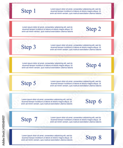 Vector lines arrows infographic.