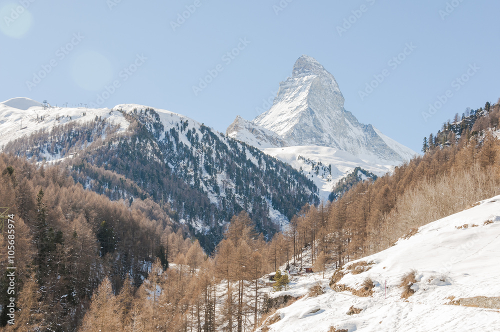 Zermatt, Bergdorf, Dorf, Alpen, Schweizer Berge, Zmutt, Furi, Wintersport, Winterspaziergang, Walliser Dorf, Wallis, Winter, Schweiz