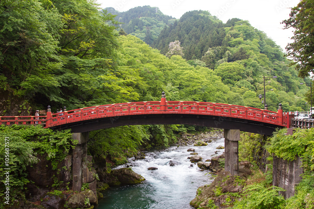 Shinkyo Bridge during Autumn in Nikko, Tochigi, Japan Shinkyo Bridge during Autumn in Nikko, Tochigi, Japan