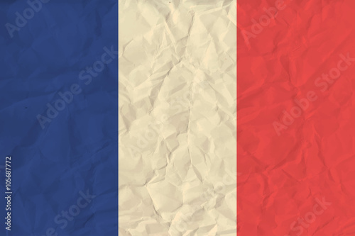 France paper flag