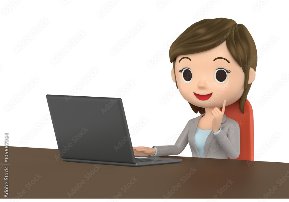 Portrait of small and pretty saleswoman Portrait of small and pretty saleswoman