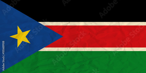 South Sudan paper flag