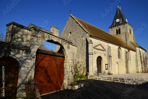 Omerville, France - february 29 2016 : picturesque village in wi photo