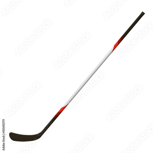 Vector illustration. Hockey stick isolated on a white background