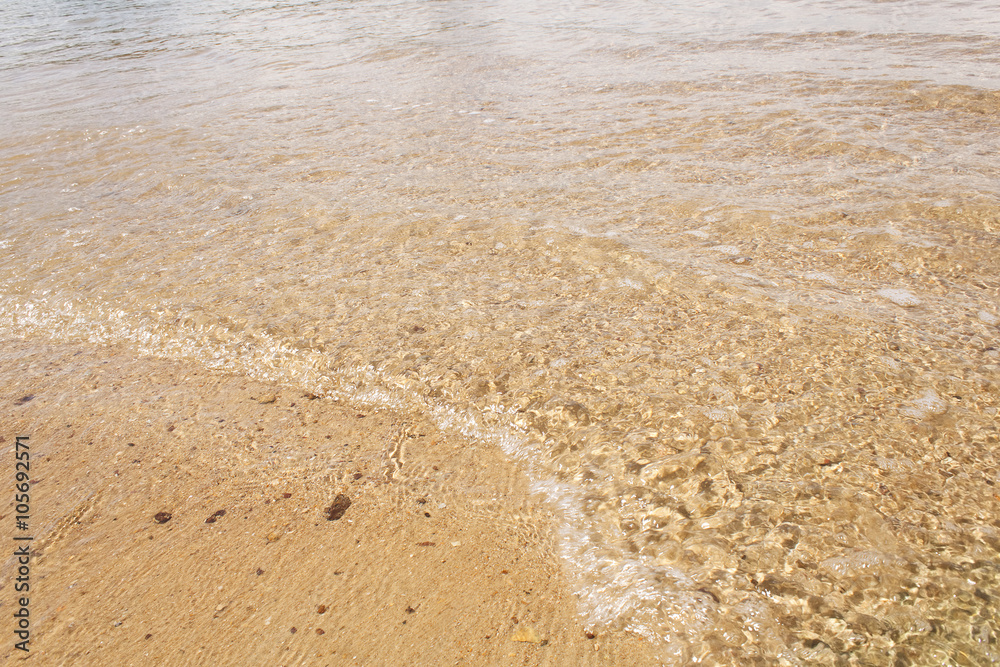 Sea wave on the beach for pattern Sea wave on the beach for pattern