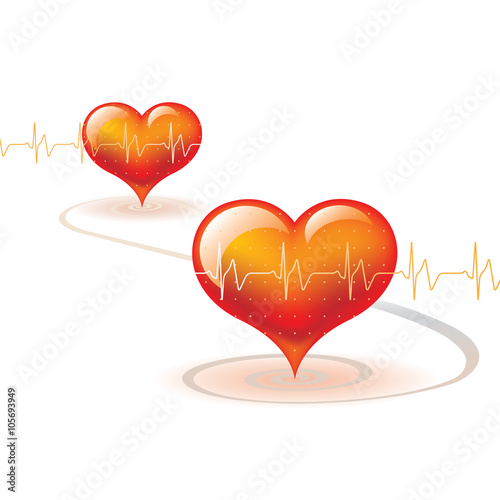 two hearts one life, love and heartbeat