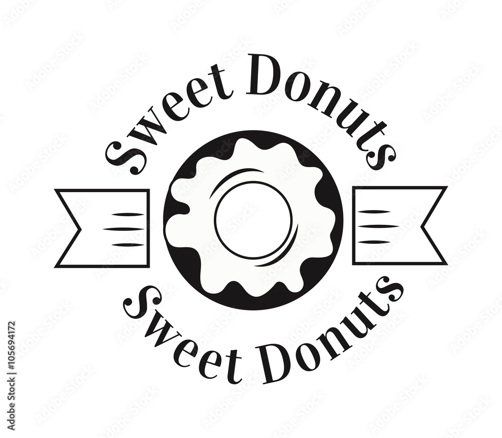 Naklejka premium Bakery badge and bread logo icon modern style vector. 