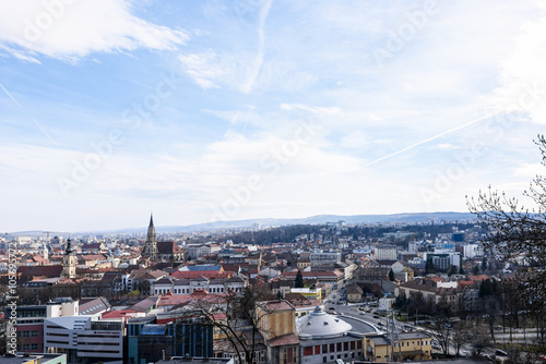 Aeral view of the Cluj Napoca city