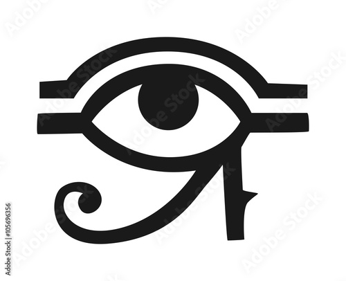 Egypt God Ra vector symbol hand drawn set.
