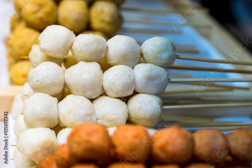 stick fish ball ,shime ball , mix seafood ball