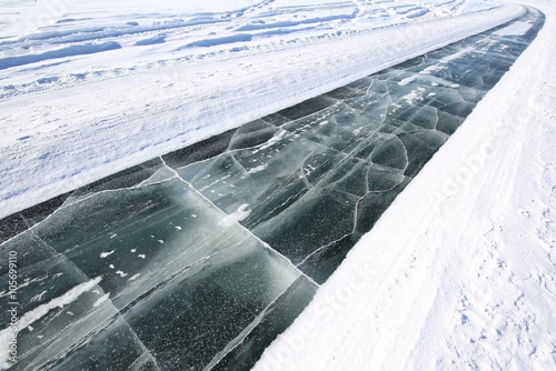 Ice and snow. 1
