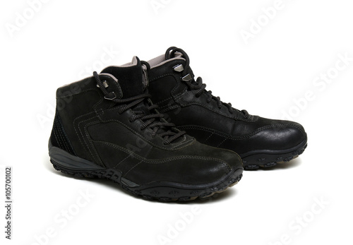 Black man's boots