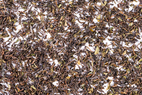 Organic Green Tea Darjeeling Sungma, shallow DOF,
