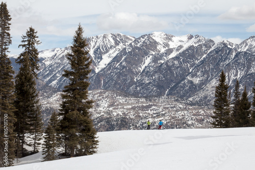 Fotografie Majestic mountains at Purgatory ski resort in Durango, CO