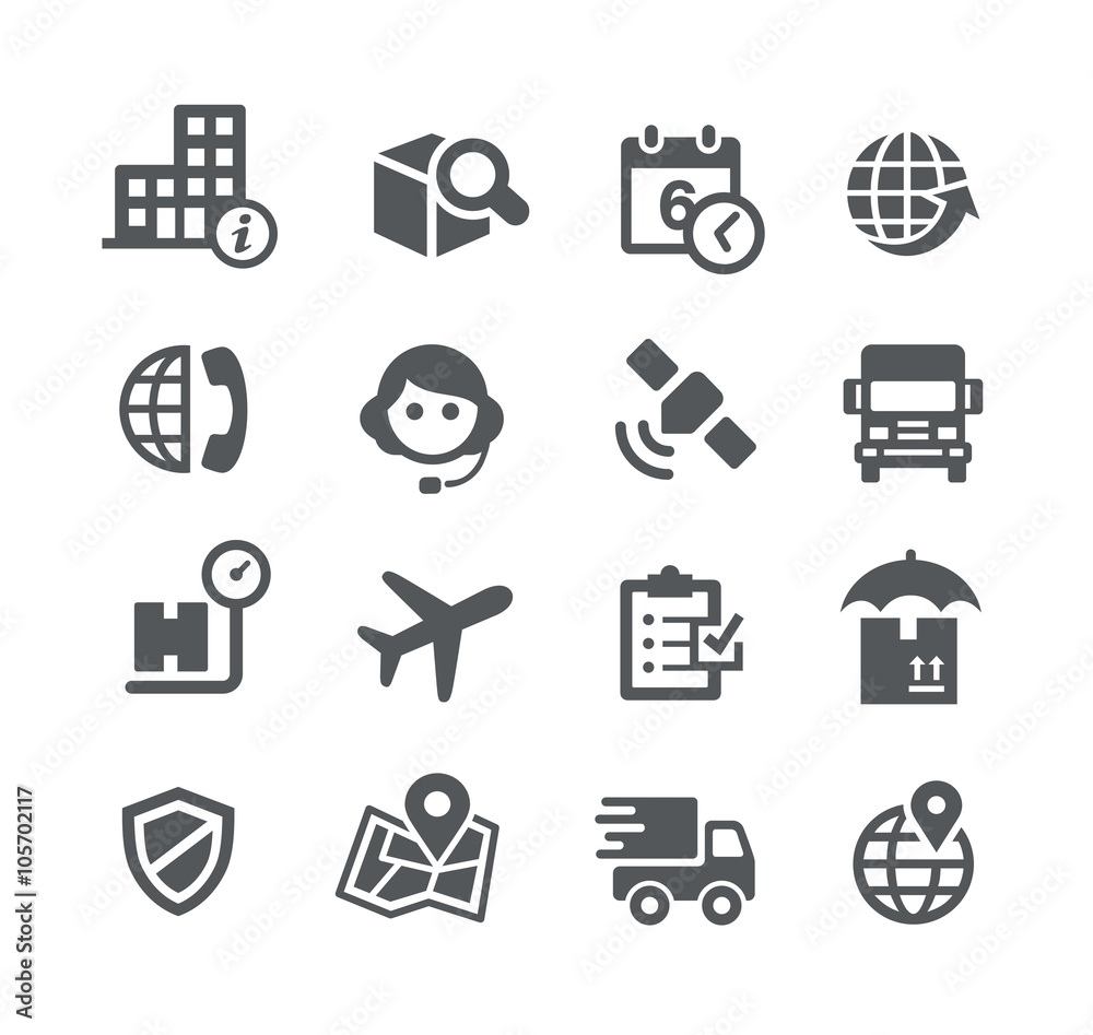 Shipping and Tracking Icons -- Utility Series Shipping and Tracking Icons -- Utility Series