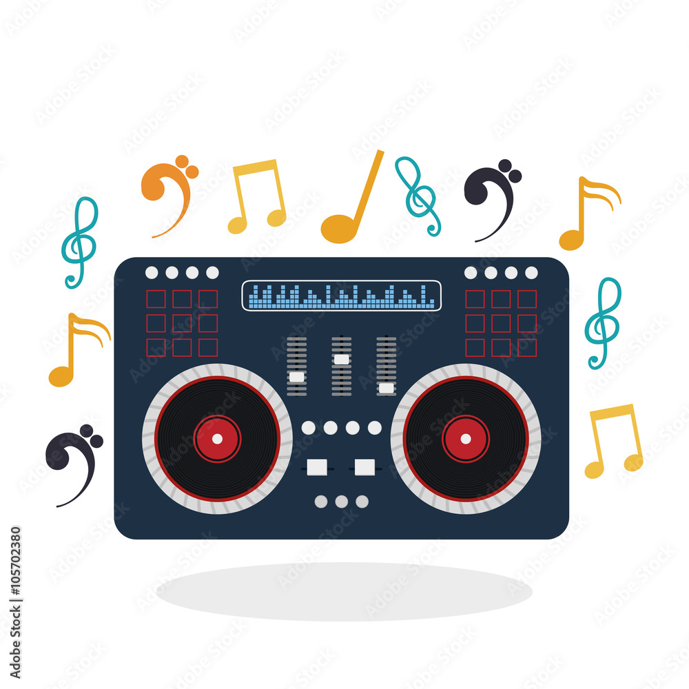 Fototapeta premium Music icon design