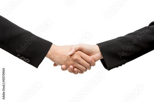 business people handshaking closing a deal 