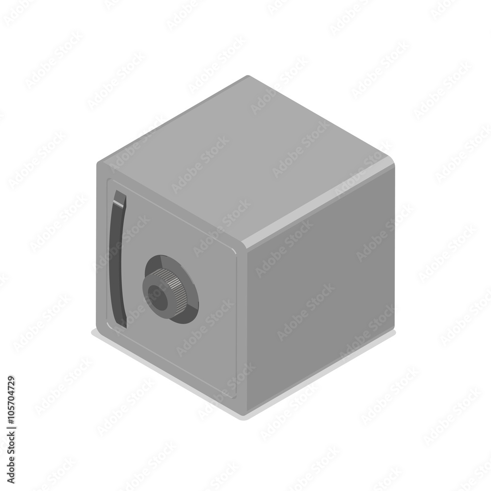 Fototapeta premium Isolated closed safe.