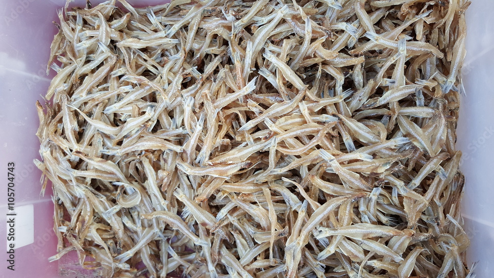 Dried Seafood in market.
