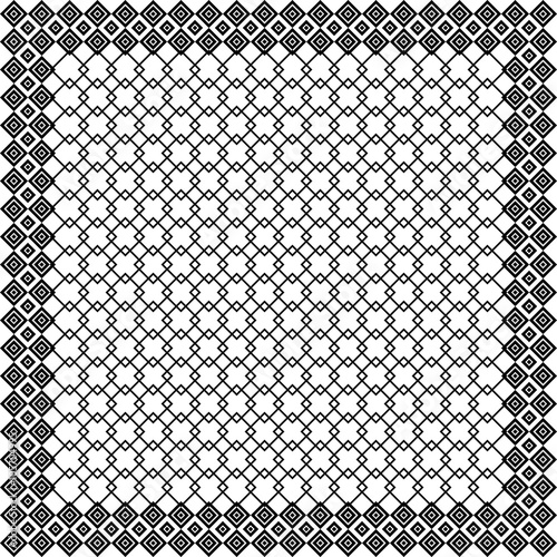 Black and white keffiyeh for men the middle East. Vector templat