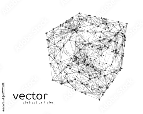 Abstract vector illustration of cube