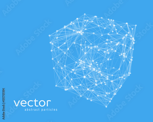 Abstract vector illustration of cube