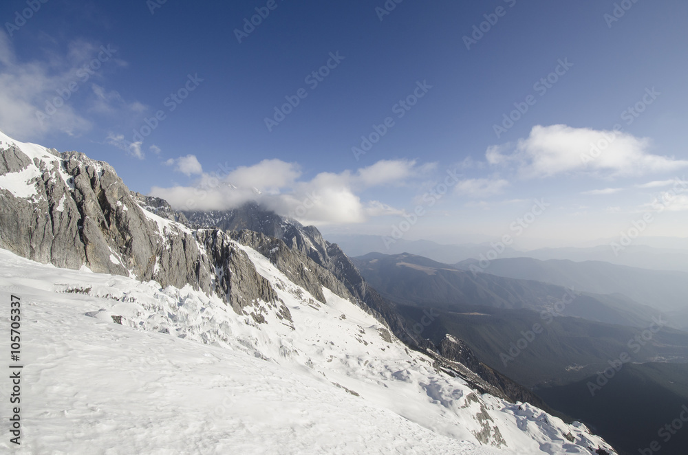 jade Dragon snow mountain Lijiang city jade Dragon snow mountain Lijiang city
