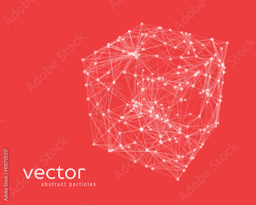 Abstract vector illustration of cube