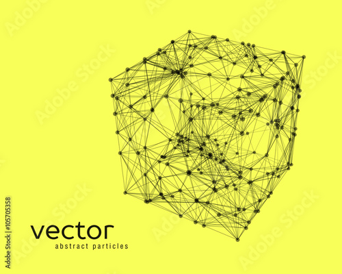 Abstract vector illustration of cube
