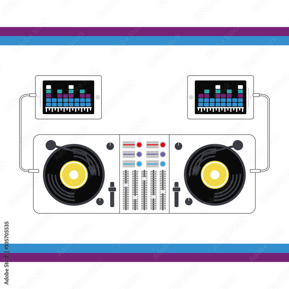 Fototapeta premium Music icon design