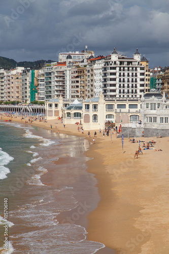 Beach in San Sebastian