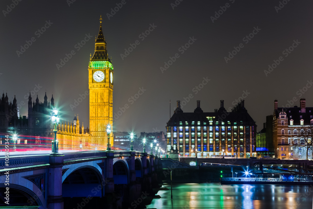 Fototapeta premium Big Ben Parliament at Night