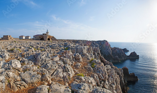 Minorca, Isole Baleari, Spagna: il faro di Punta Nati il 12 luglio 2013 © Naeblys