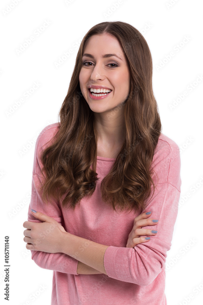 Attractive woman smiling Attractive woman smiling