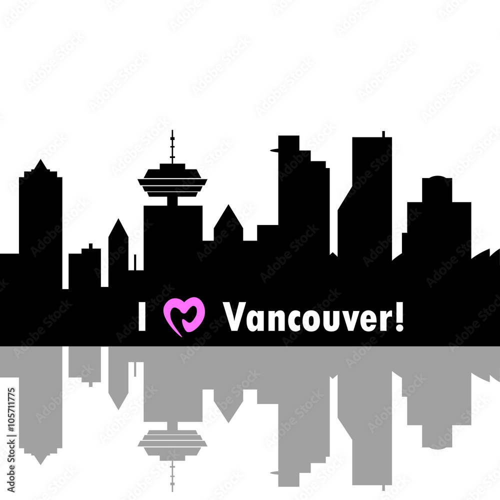 Fototapeta premium I love Vancouver