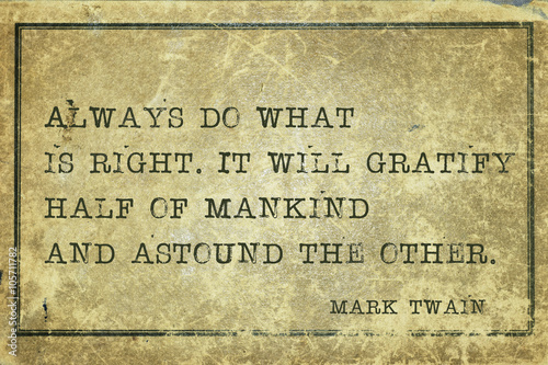 do right MTwain