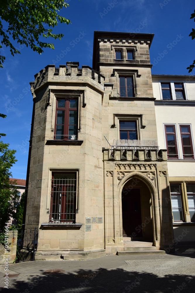 Historic building in Coburg, Bavaria, region Upper Franconia, Germany