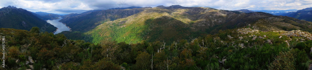 Obraz premium Peneda Geres national park, mountain range in Northern Portugal 2