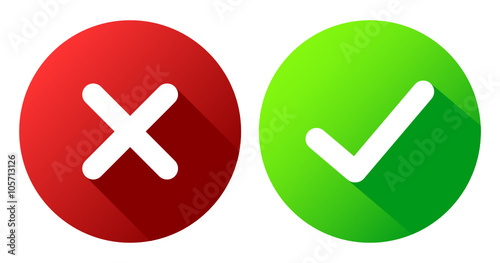Checkmark Cross Buttons